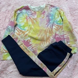 🎀5/$25🎀 girls sweatshirt seat childrens place tie dye outfit size small 5/6